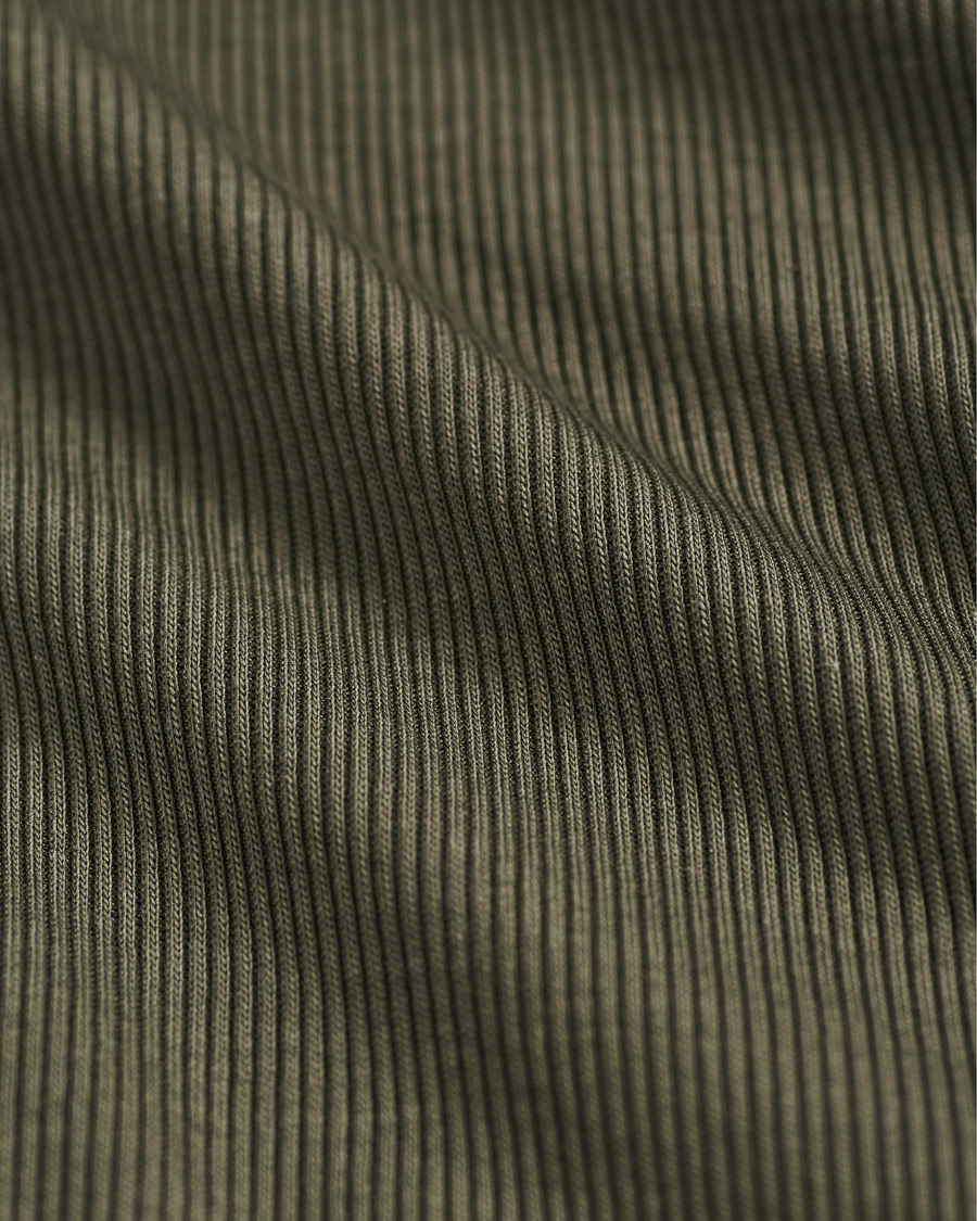 Herren | Poloshirts | Filippa K | Rib Polo Tee Fadded Moss Green