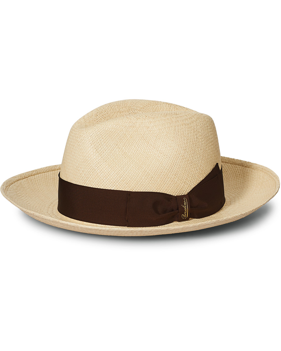 Herren | Borsalino Panama Quito With Large Brim Brown | Borsalino | Panama Quito With Large Brim Brown