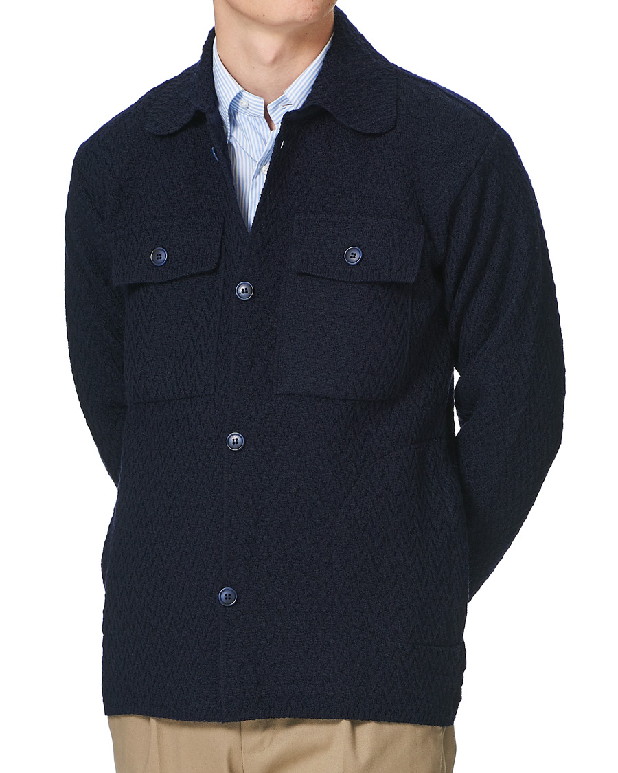 Herren | Hemden | Eton | Dale of Norway Overshirt Navy