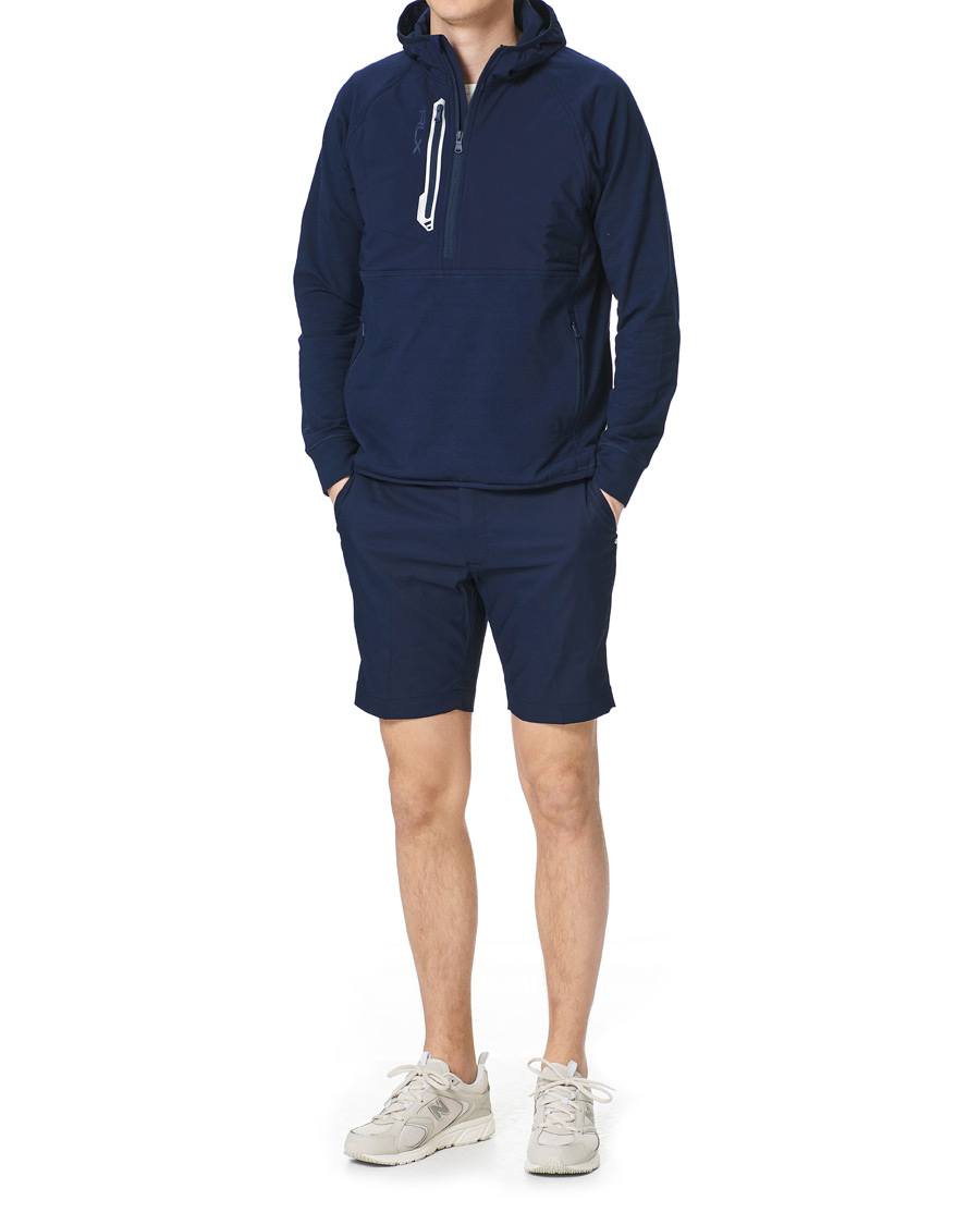 Herren | Pullover | RLX Ralph Lauren | Tech Jersey Half Zip Hoodie French Navy