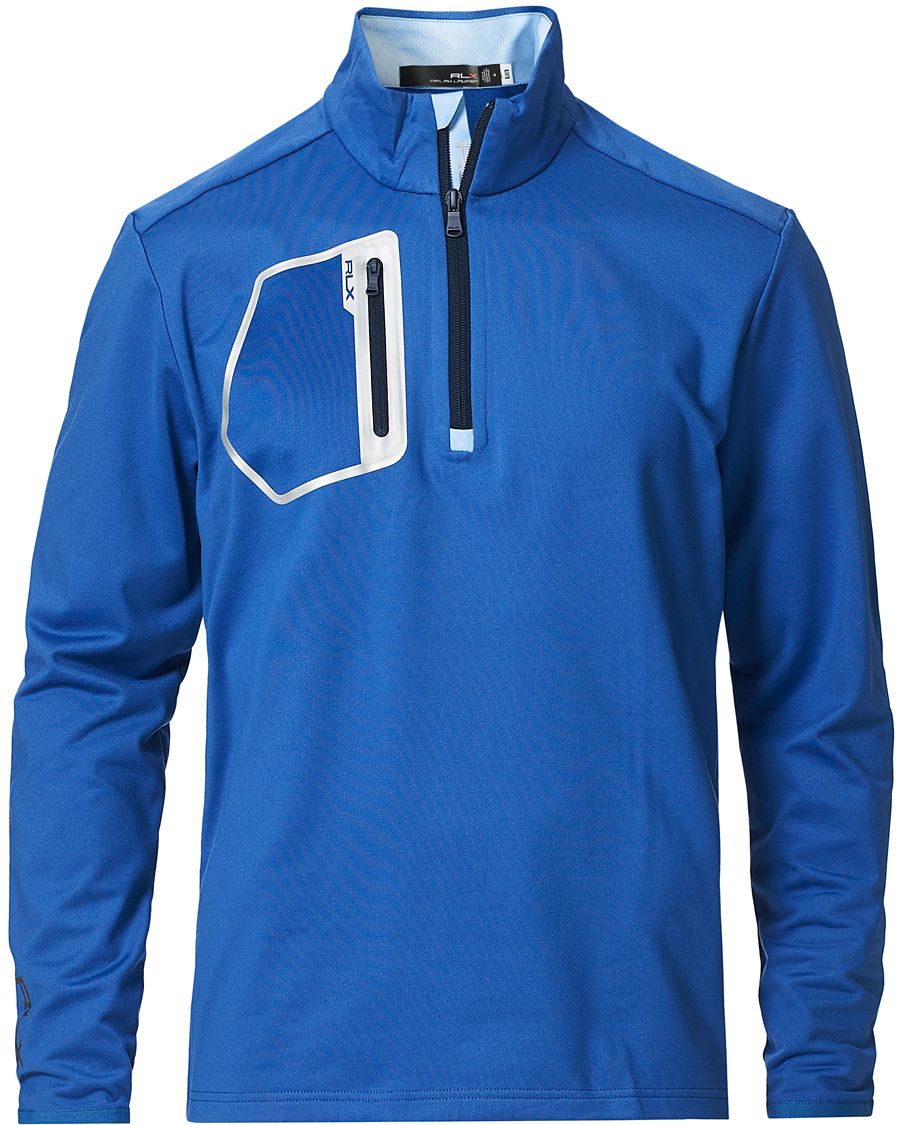 Herren | Pullover | RLX Ralph Lauren | Luxury Jersey Half Zip Liberty Blue