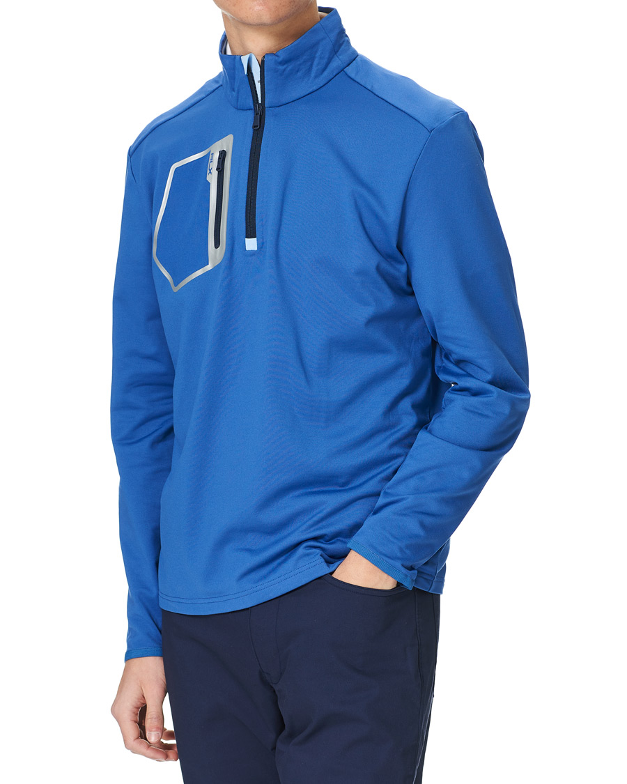 Herren | Pullover | RLX Ralph Lauren | Luxury Jersey Half Zip Liberty Blue
