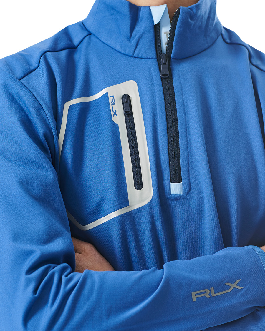 Herren | Pullover | RLX Ralph Lauren | Luxury Jersey Half Zip Liberty Blue
