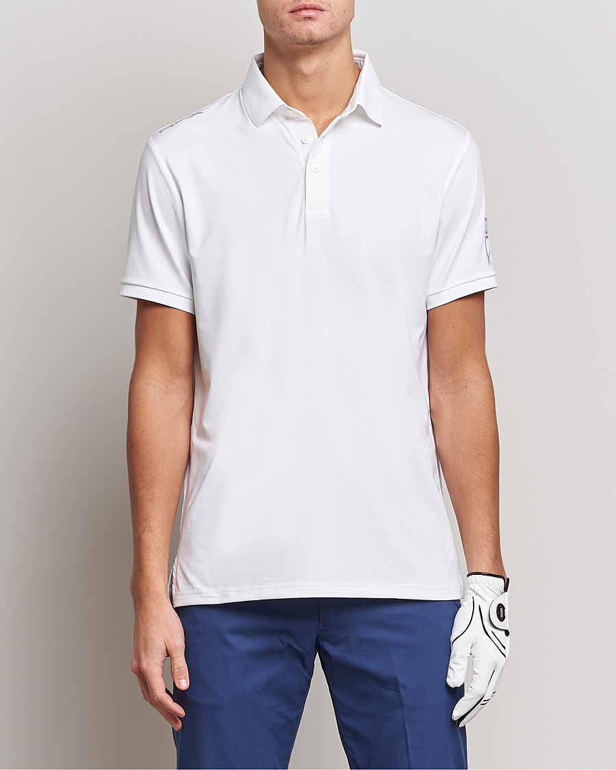 Herren | Kurzarm-Poloshirts | RLX Ralph Lauren | Airflow Active Jersey Polo Ceramic White