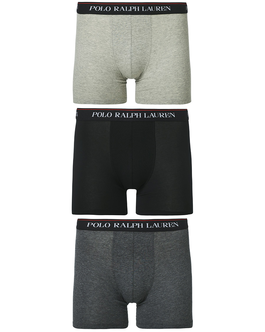 Herren | Boxer-Short | Polo Ralph Lauren | 3-Pack Boxer Brief Light Grey/Grey/Dark Grey