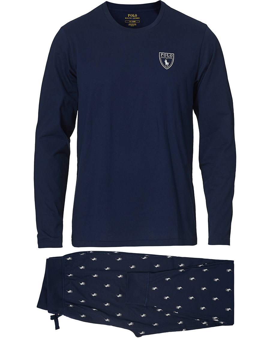 Herren | Schlafanzüge & Bademäntel | Polo Ralph Lauren | Long Sleeve Pyjama Set Navy