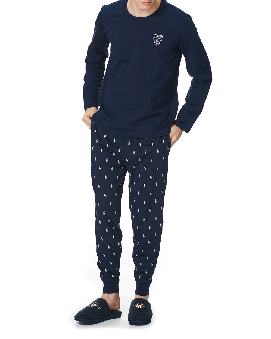 Herren | Schlafanzüge & Bademäntel | Polo Ralph Lauren | Long Sleeve Pyjama Set Navy