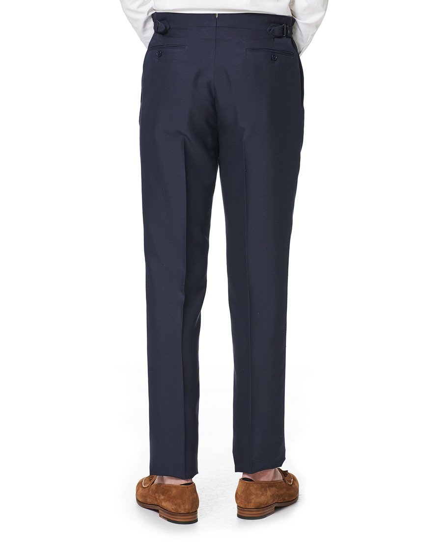 Herren | Hosen | Ralph Lauren Purple Label | Shantung Silk Trousers Navy