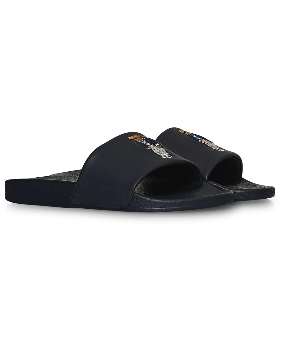 Herren | Polo Ralph Lauren Bear Slides Hunter Navy | Polo Ralph Lauren | Bear Slides Hunter Navy