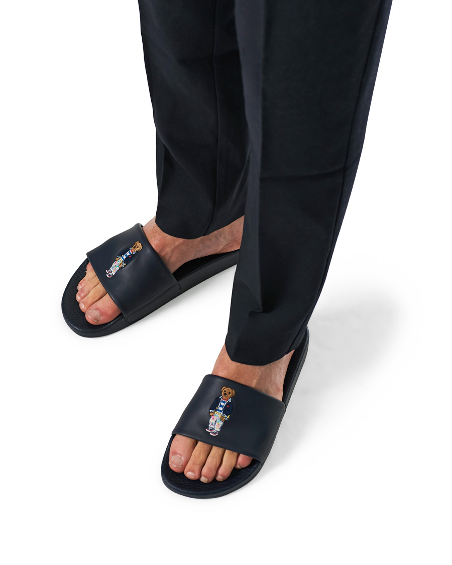 Herren | Polo Ralph Lauren Bear Slides Hunter Navy | Polo Ralph Lauren | Bear Slides Hunter Navy
