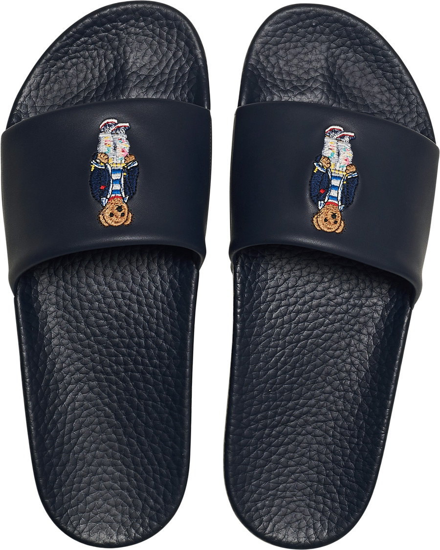 Herren | Polo Ralph Lauren Bear Slides Hunter Navy | Polo Ralph Lauren | Bear Slides Hunter Navy