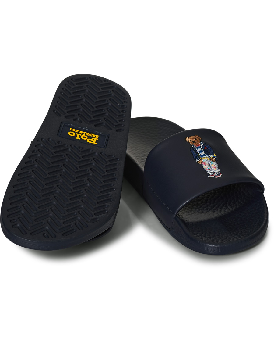 Herren | Polo Ralph Lauren Bear Slides Hunter Navy | Polo Ralph Lauren | Bear Slides Hunter Navy