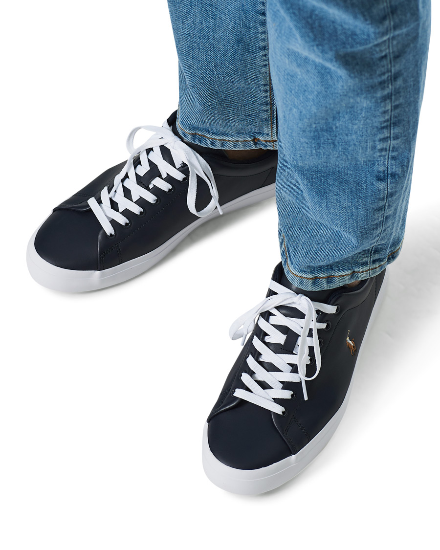 Herren | Polo Ralph Lauren Longwood Leather Sneaker Hunter Navy | Polo Ralph Lauren | Longwood Leather Sneaker Hunter Navy