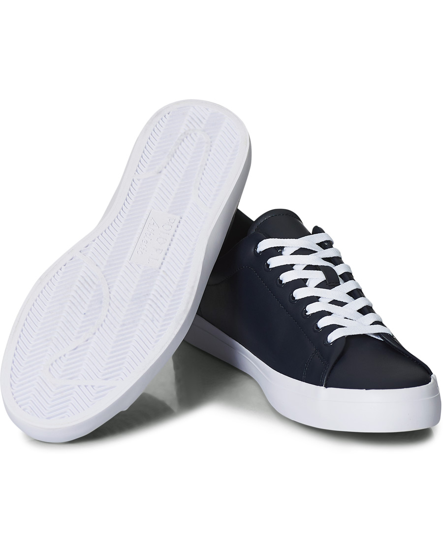 Herren | Polo Ralph Lauren Longwood Leather Sneaker Hunter Navy | Polo Ralph Lauren | Longwood Leather Sneaker Hunter Navy
