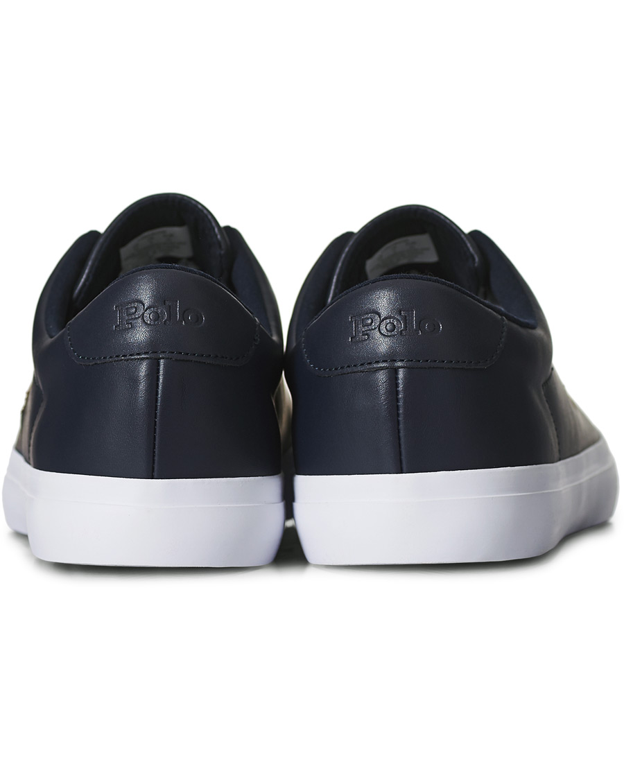 Herren | Polo Ralph Lauren Longwood Leather Sneaker Hunter Navy | Polo Ralph Lauren | Longwood Leather Sneaker Hunter Navy