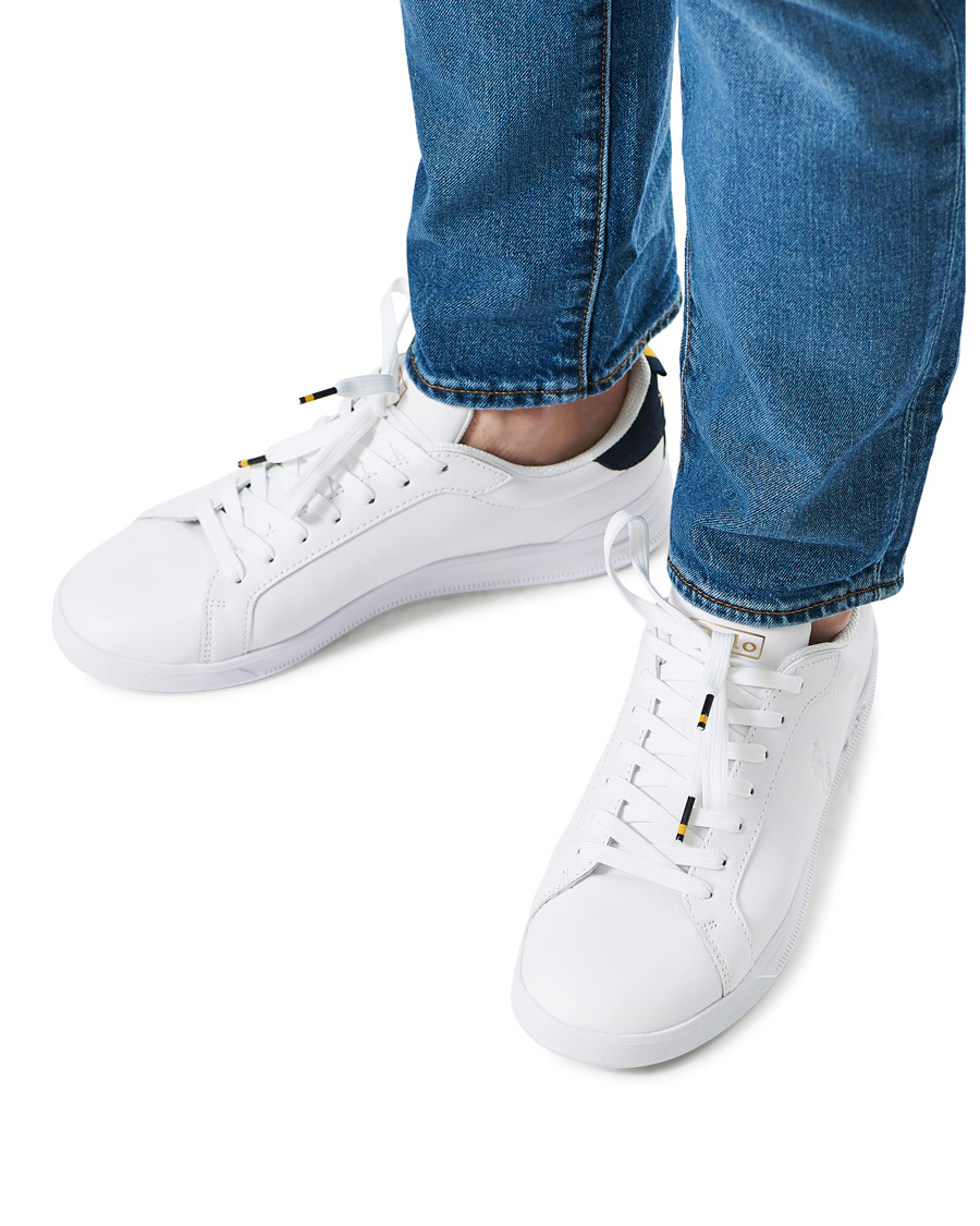 Herren | Polo Ralph Lauren Heritage Court II Sneaker White/Navy | Polo Ralph Lauren | Heritage Court II Sneaker White/Navy