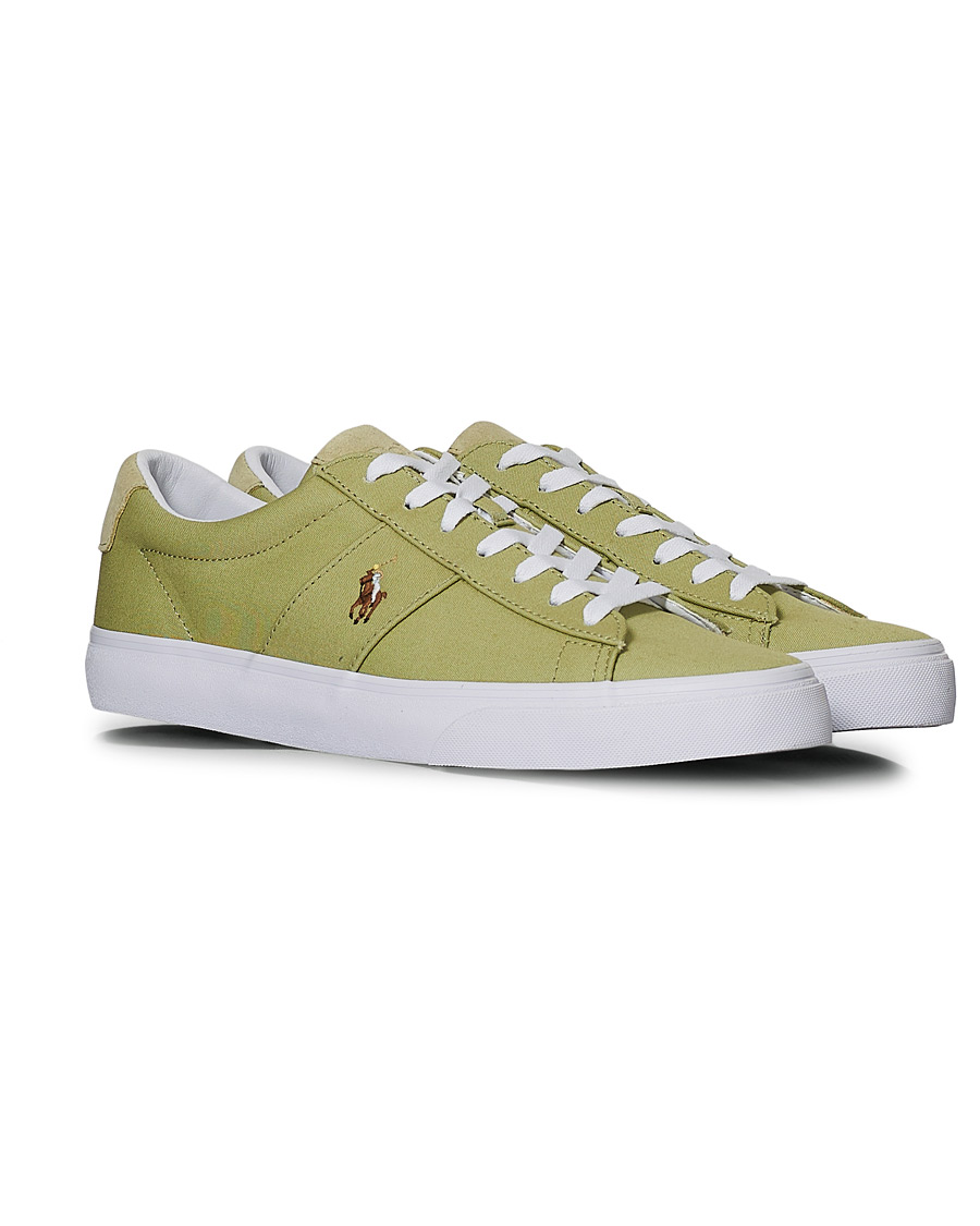 Herren | Polo Ralph Lauren Sayer Canvas Sneaker Light Olive | Polo Ralph Lauren | Sayer Canvas Sneaker Light Olive
