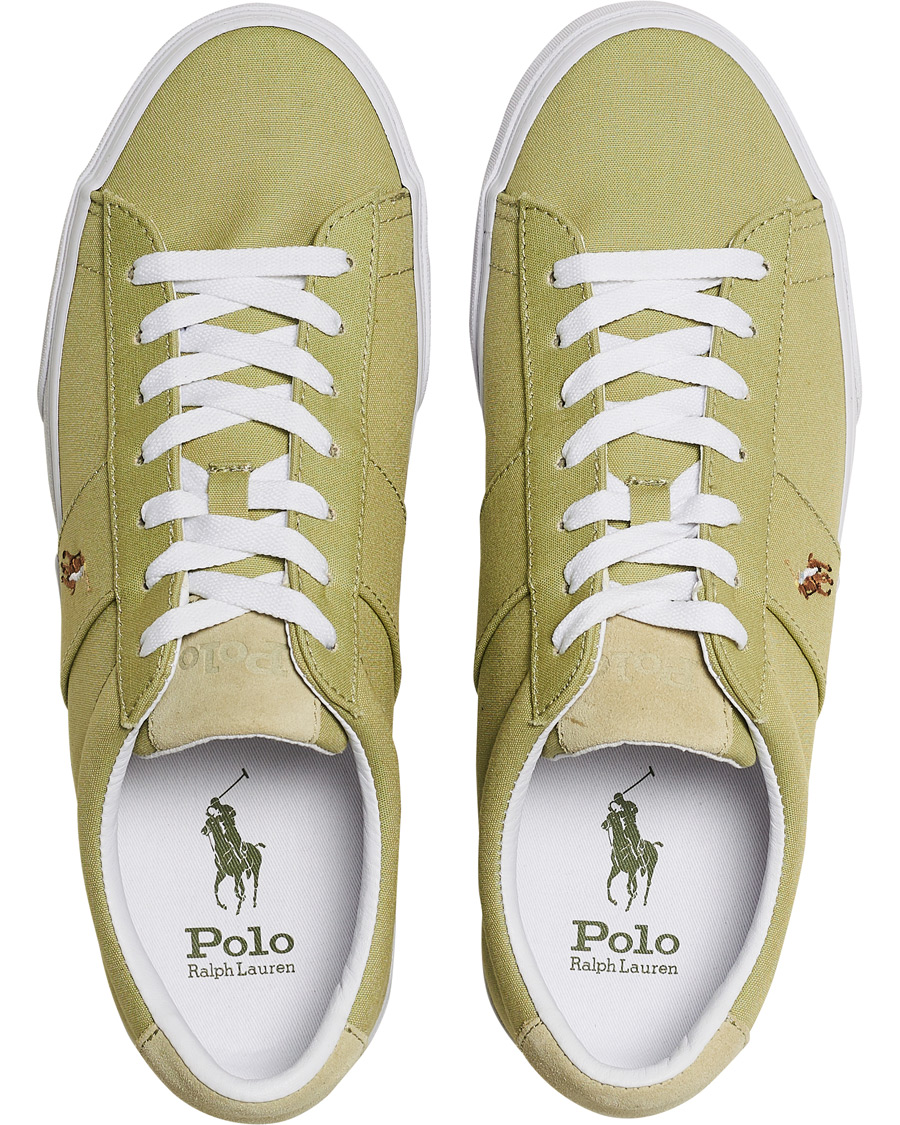 Herren | Polo Ralph Lauren Sayer Canvas Sneaker Light Olive | Polo Ralph Lauren | Sayer Canvas Sneaker Light Olive