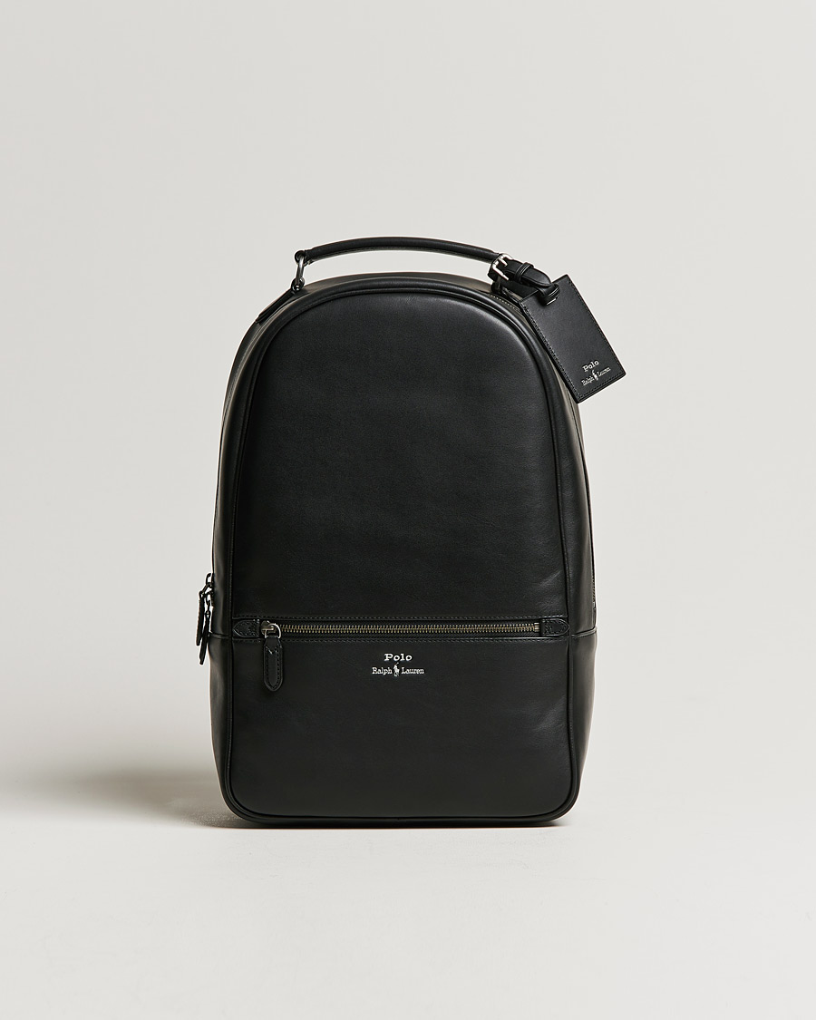 Herren |  | Polo Ralph Lauren | Leather Backpack Black