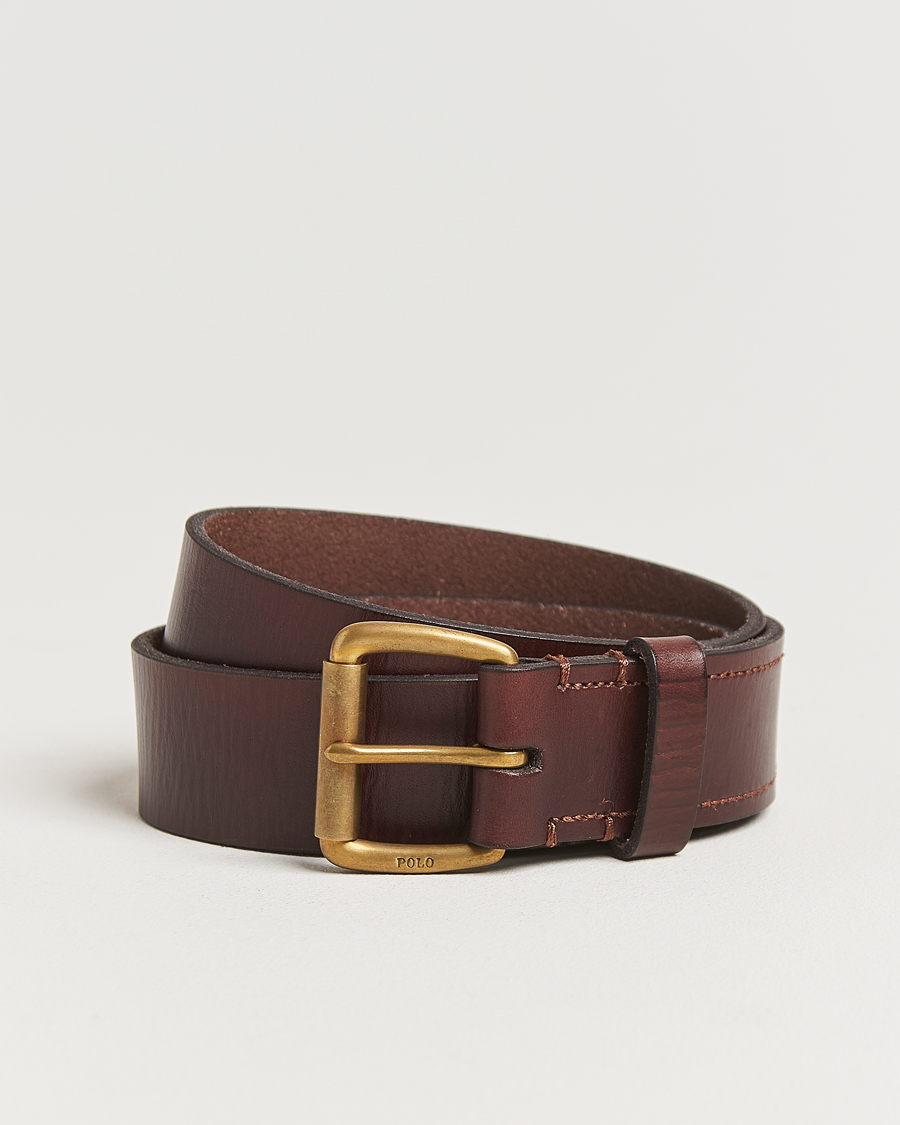 Herren | Gürtel | Polo Ralph Lauren | Leather Belt Brown