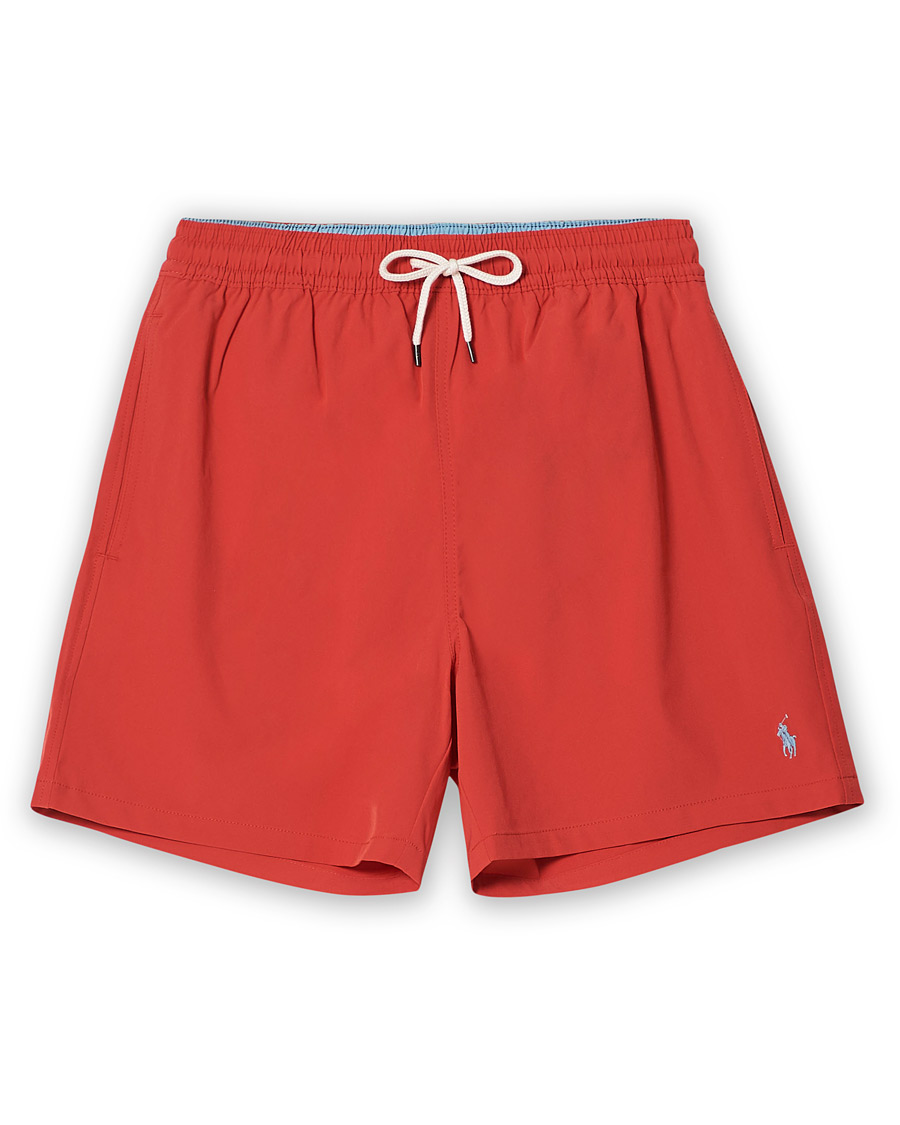 Herren | Badehosen | Polo Ralph Lauren | Recyceled Traveler Boxer Swimshorts Starboard Red