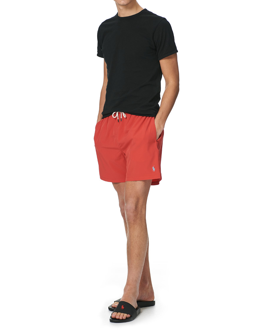 Herren | Badehosen | Polo Ralph Lauren | Recyceled Traveler Boxer Swimshorts Starboard Red