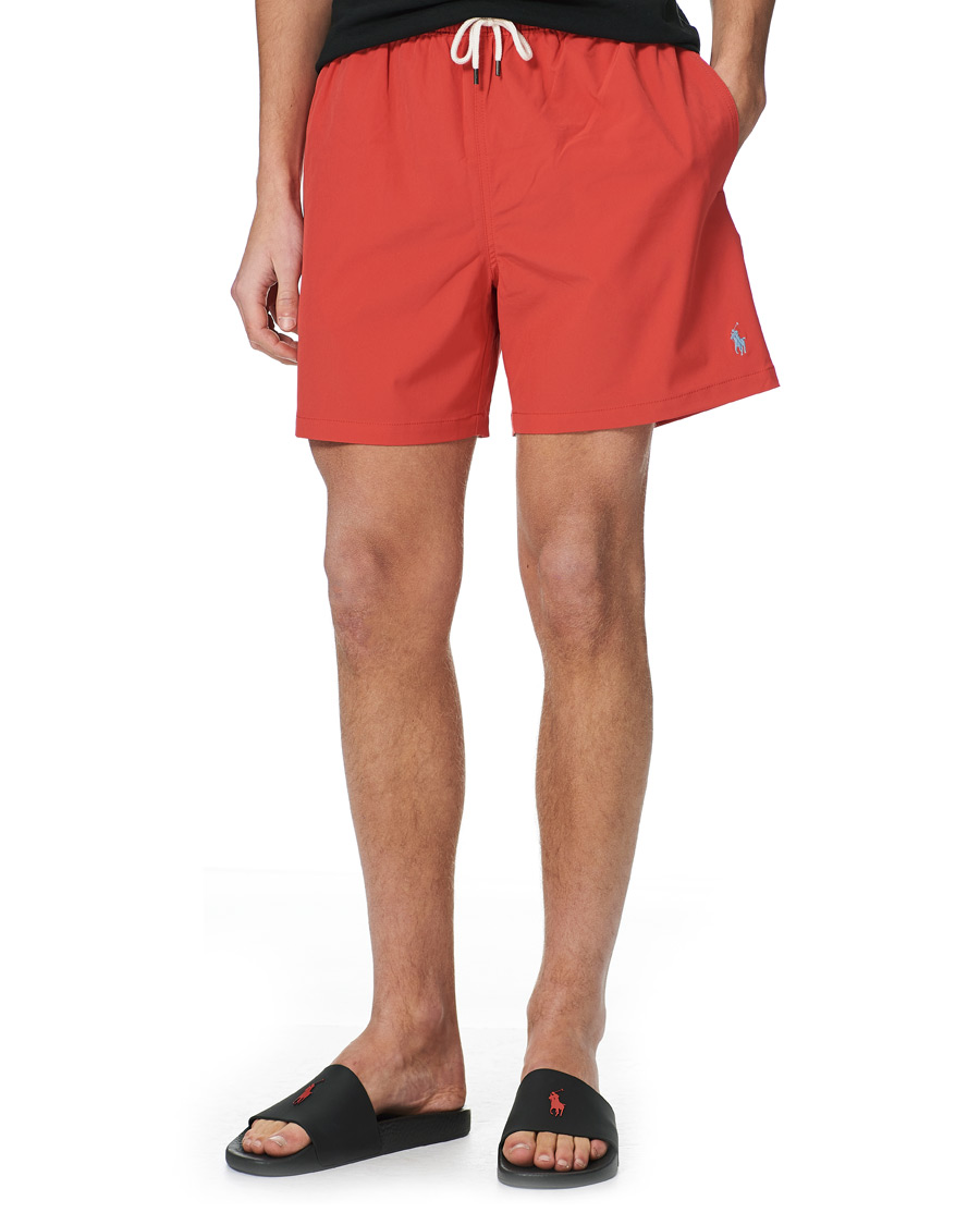 Herren | Badehosen | Polo Ralph Lauren | Recyceled Traveler Boxer Swimshorts Starboard Red