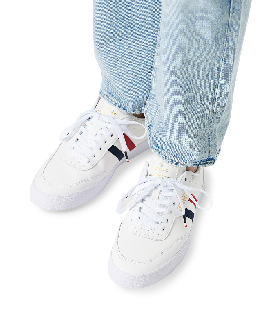 Herren | Polo Ralph Lauren Court VLC Leather Sneaker White | Polo Ralph Lauren | Court VLC Leather Sneaker White