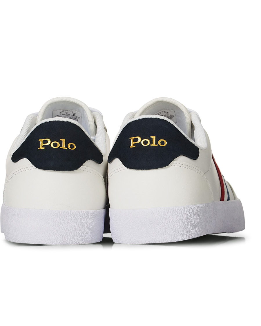 Herren | Polo Ralph Lauren Court VLC Leather Sneaker White | Polo Ralph Lauren | Court VLC Leather Sneaker White
