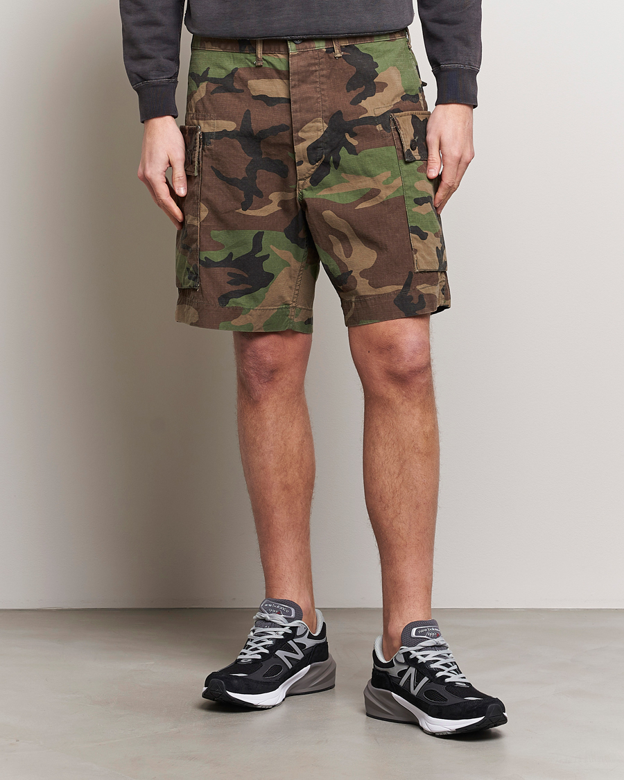 Herren |  | RRL | Regiment Cargo Shorts Woodland Camo