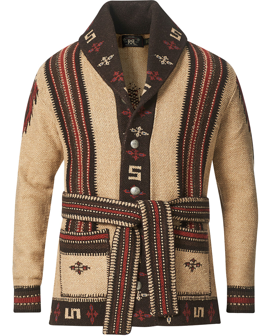 Herren | Pullover | RRL | Ranch Shawl Cardigan Tan/Brown