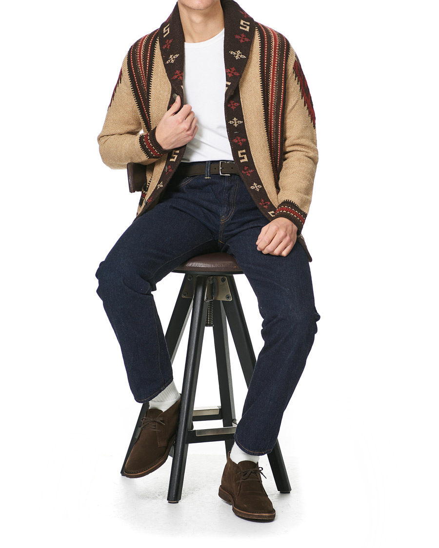 Herren | Pullover | RRL | Ranch Shawl Cardigan Tan/Brown