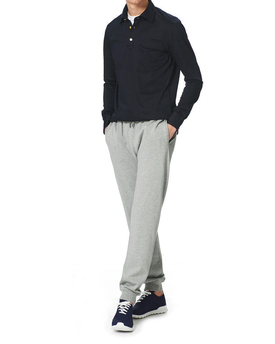 Herren | Hosen | Kiton | Soft Cotton Joggers Light Grey