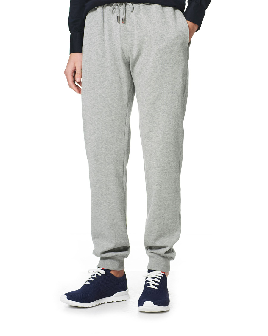 Herren | Hosen | Kiton | Soft Cotton Joggers Light Grey