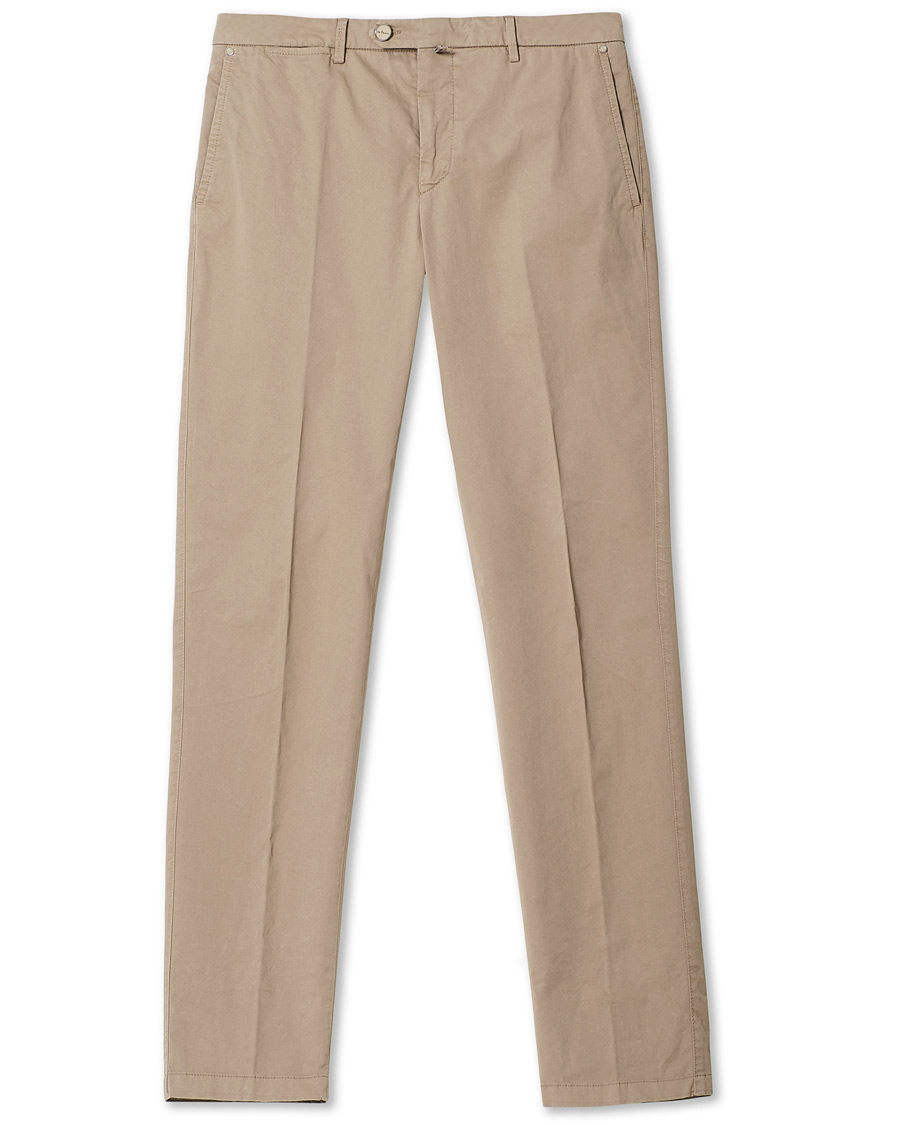 Herren | Hosen | Kiton | Slim Fit Chinos Beige