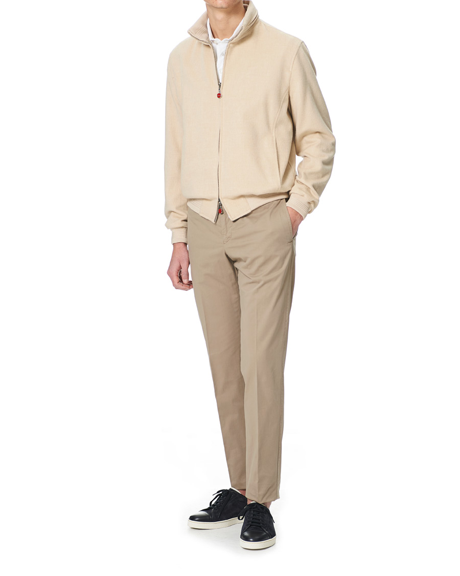 Herren | Hosen | Kiton | Slim Fit Chinos Beige