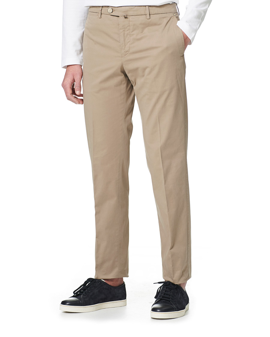 Herren | Hosen | Kiton | Slim Fit Chinos Beige