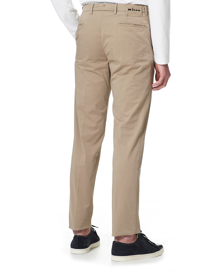 Herren | Hosen | Kiton | Slim Fit Chinos Beige