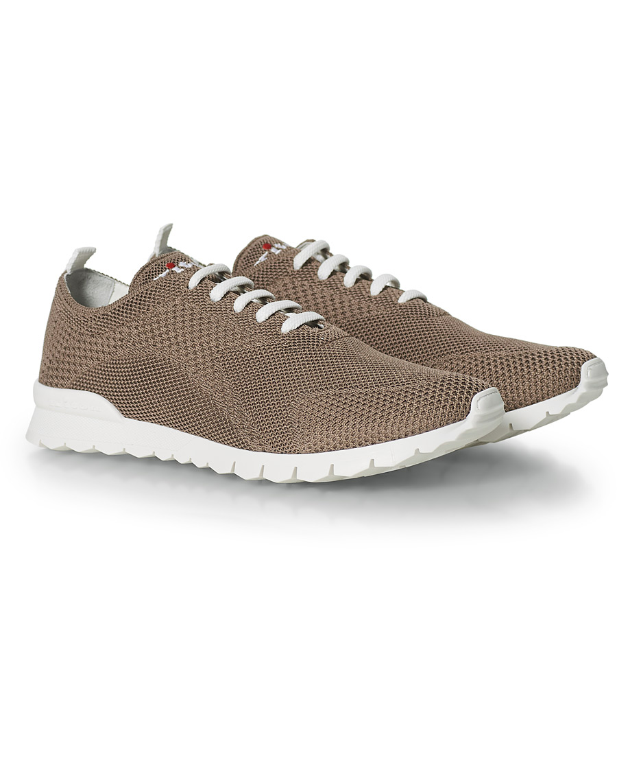 Herren | Kiton Mesh Running Sneaker Taupe | Kiton | Mesh Running Sneaker Taupe