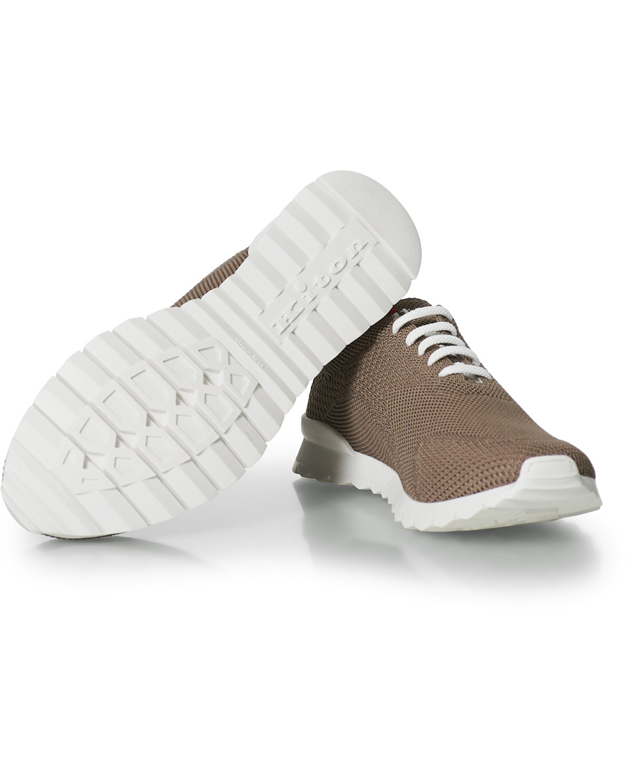 Herren | Kiton Mesh Running Sneaker Taupe | Kiton | Mesh Running Sneaker Taupe