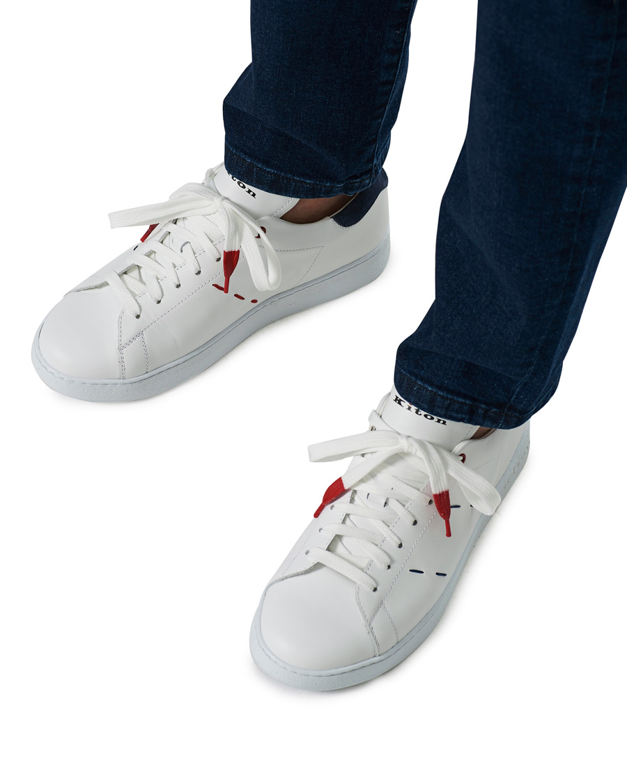 Herren | Kiton Plain Sneaker White | Kiton | Plain Sneaker White