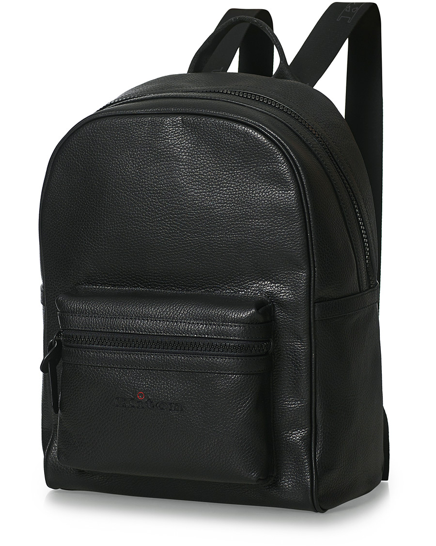 Herren | Kiton Deerskin Leather Backpack Black | Kiton | Deerskin Leather Backpack Black