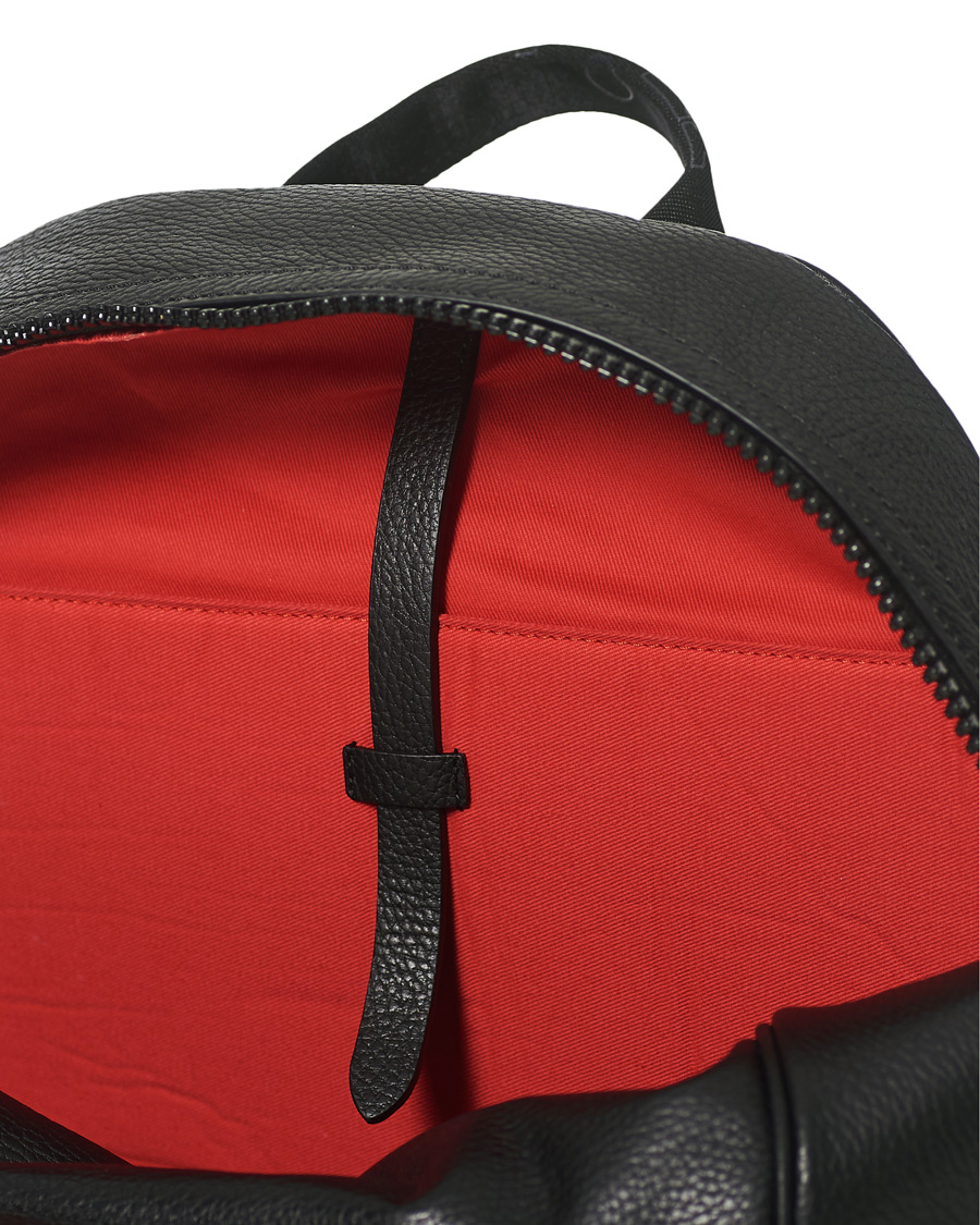 Herren | Kiton Deerskin Leather Backpack Black | Kiton | Deerskin Leather Backpack Black