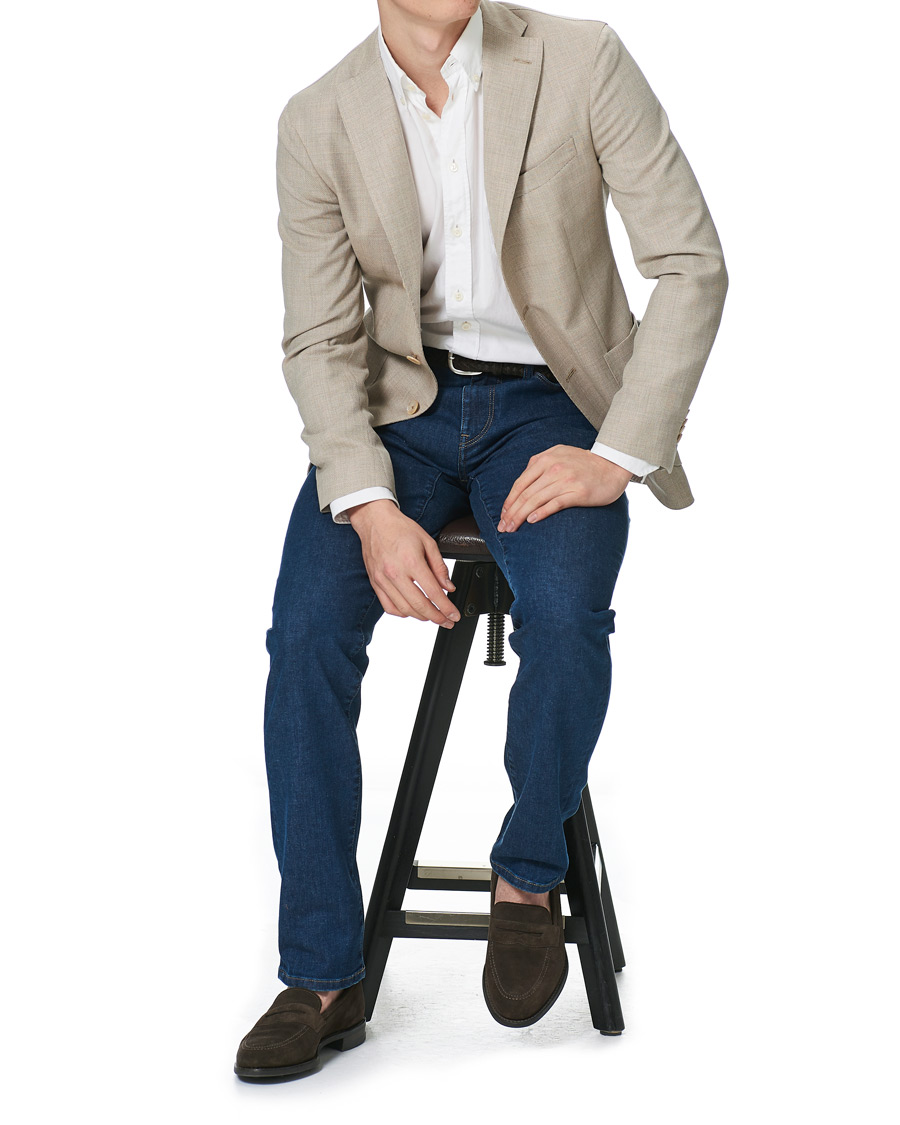Herren | Sakkos | Boglioli | K Jacket Wool Hopsack Blazer Beige
