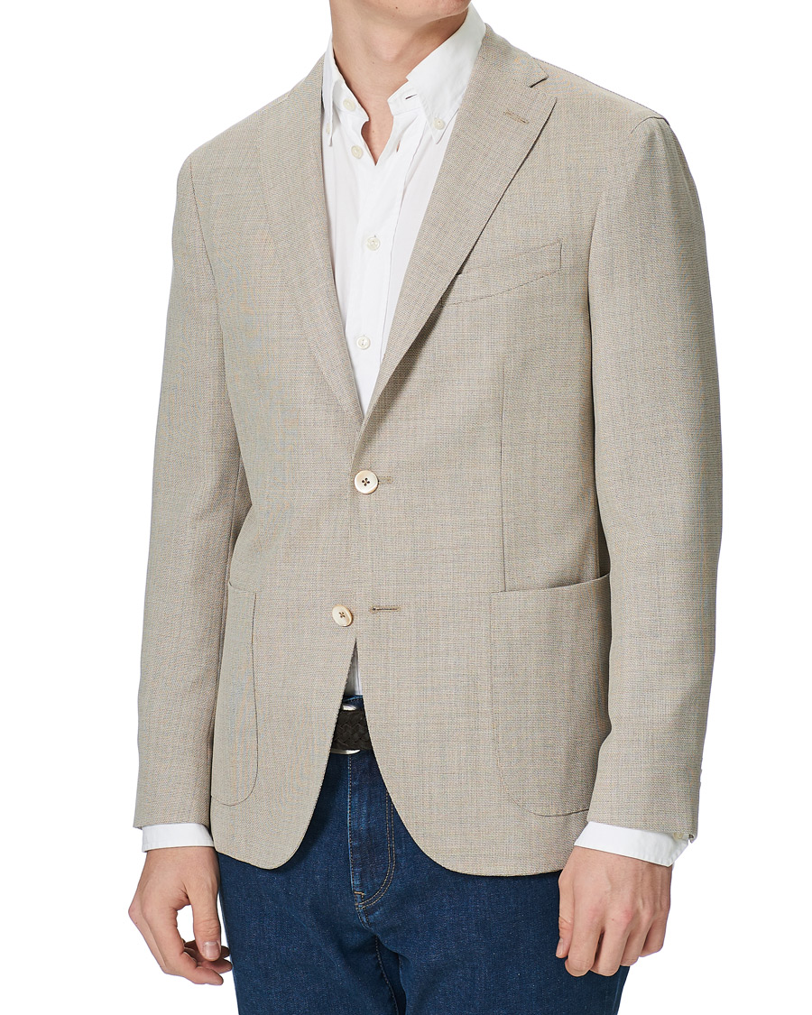 Herren | Sakkos | Boglioli | K Jacket Wool Hopsack Blazer Beige