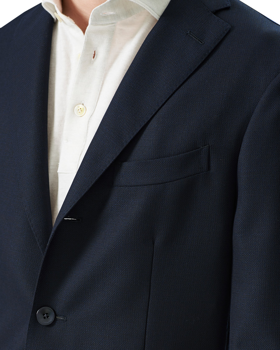 Herren | Sakkos | Boglioli | K Jacket Wool Hopsack Blazer Navy