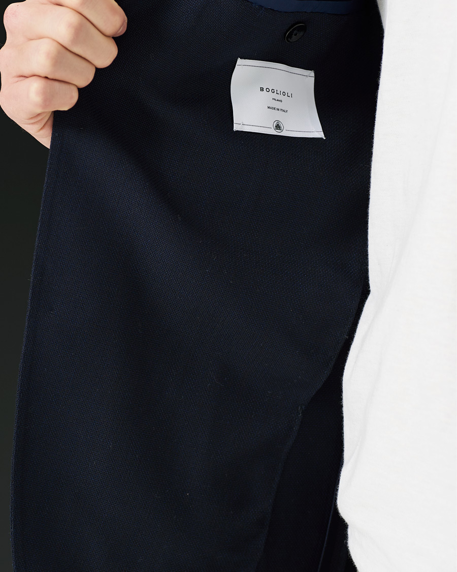 Herren | Sakkos | Boglioli | K Jacket Wool Hopsack Blazer Navy