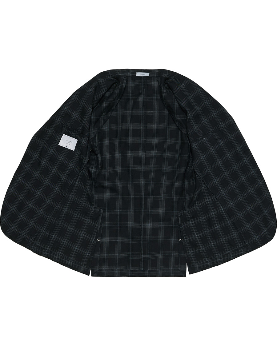 Herren | Sakkos | Boglioli | K Jacket Wool/Linen Overcheck Blazer Navy