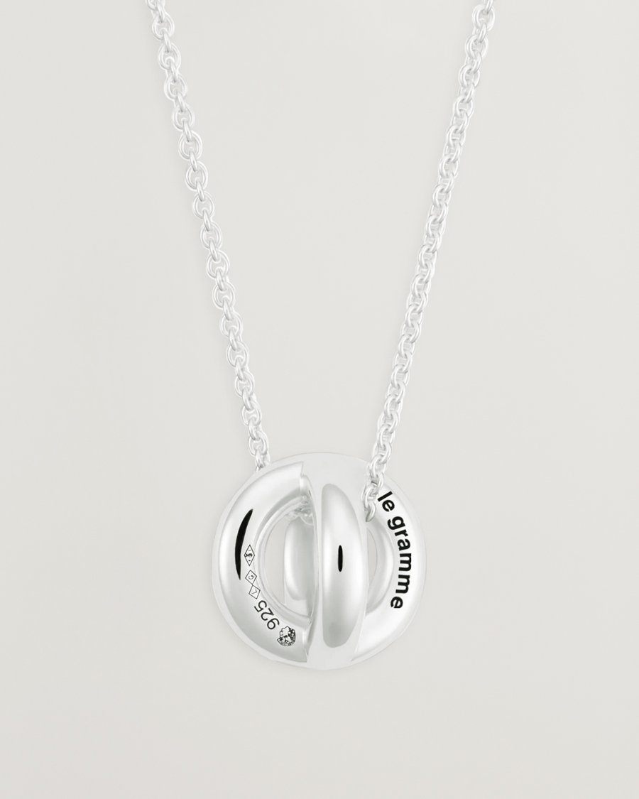 Herren | LE GRAMME Entrelacs Pendant Necklace Sterling Silver 3g | LE GRAMME | Entrelacs Pendant Necklace Sterling Silver 3g