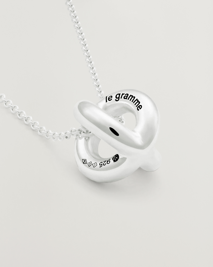 Herren | LE GRAMME Entrelacs Pendant Necklace Sterling Silver 3g | LE GRAMME | Entrelacs Pendant Necklace Sterling Silver 3g
